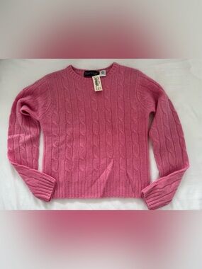 Peter Elliot Cashmere NWT Pink Crewneck Sweater kids 10
